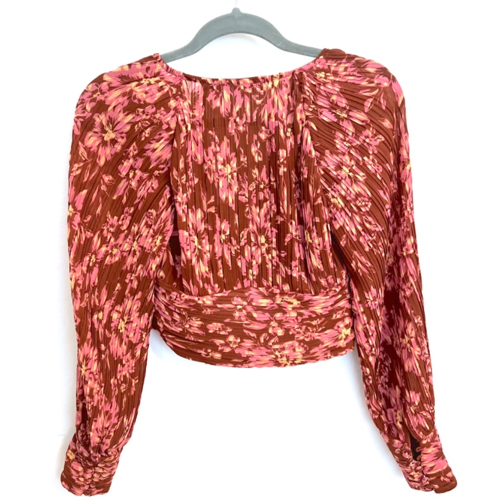 Rust Floral Top - Picture 2 of 3